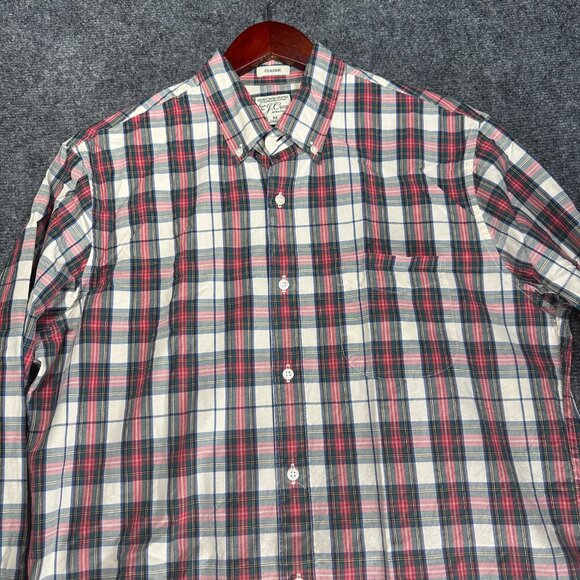 J Crew Shirt Mens Medium Classic Secret Wash Organic Cotton Button Down Pocket - Picture 3 of 7